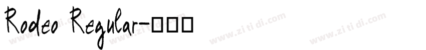 Rodeo Regular字体转换